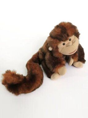 Folkmanis 10" Small Monkey Hand Puppet With Long Tail
